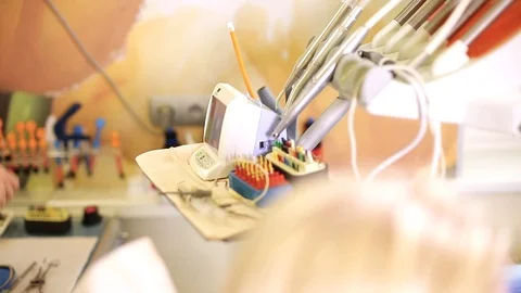 Preparation for surgery, dentist Stock Footage 93622701