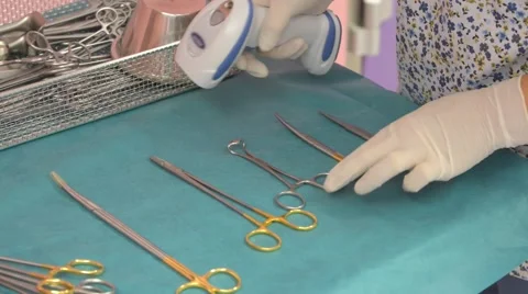 Preparation of the surgical tools 스톡 동영상 48574742
