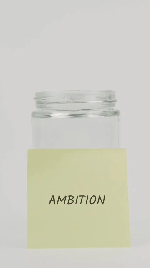 Preparation text or word on yellow sticky note attached to glass jar Stock Footage 311769830