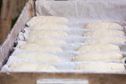 Preparation of traditional bread Stock Photos