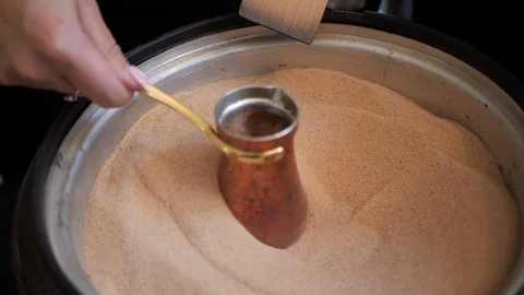 Preparation of Turkish coffee Stock Footage 116769106