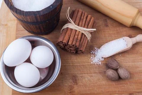 Preparations for baking Stock Photos