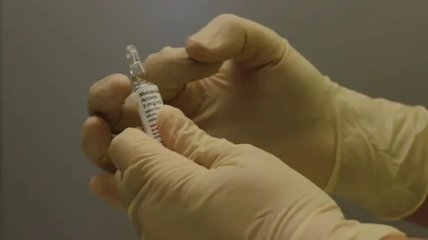 Preparations for injection Stock Footage 83034951