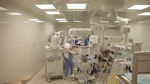 Preparations at the operation room  Stock Footage 81322315