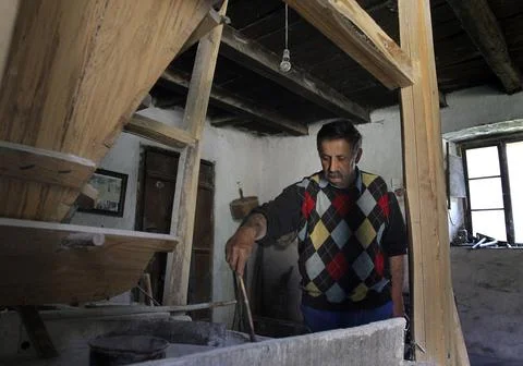 Preparations for Orthodox Easter bread, Josanica, Serbia And Montenegro - 15 Apr Stock Photos