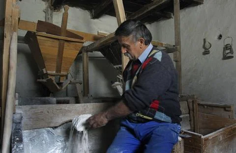 Preparations for Orthodox Easter bread, Josanica, Serbia And Montenegro - 15 Apr Stock Photos