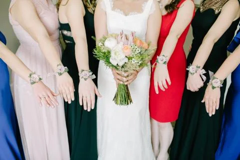 Preparations for the wedding day. Stock Photos