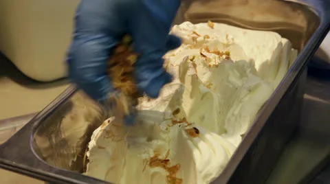 Prepare Beautiful ice cream Stock Footage 23533899