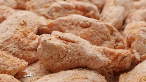 Prepare chicken meat for baked Stock Footage 133605580