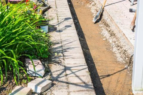 Prepare concrete foundation Stock Photos
