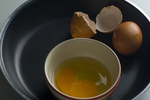 Prepare Cooking with Eggs Stock Photos