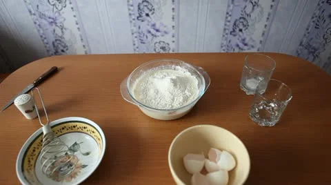 Prepare the dough. Stock Footage 20609144