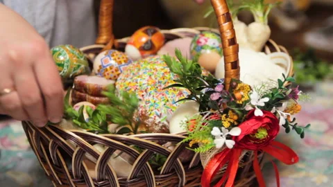 Prepare an Easter basket Vidéo 127170620