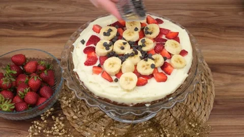 Prepare homemade cake Video stock 239093323