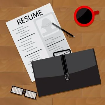 Prepare for interview Stock Illustration
