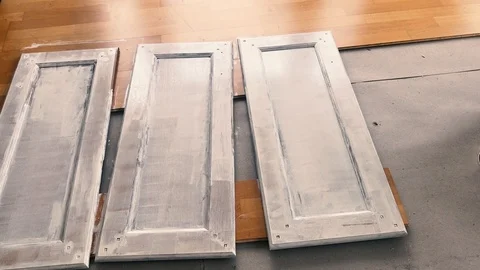 Prepare the kitchen doors Video stock 127416721