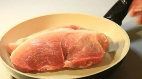 Prepare meals, grilled meat Stock Footage 12520834