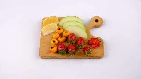 Prepare mixed fruit plate Stock Footage 236200677
