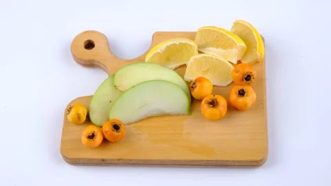 Prepare mixed fruit plate Stock Footage 236201303