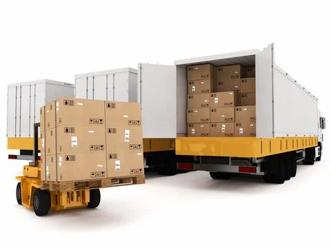 Prepare shipping Stock Illustration