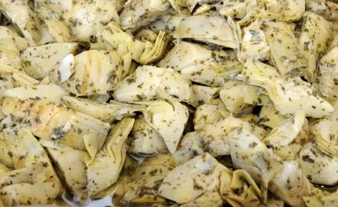 Prepared artichokes Stock Photos