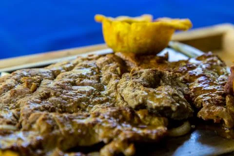 Prepared beef steak Stock Photos