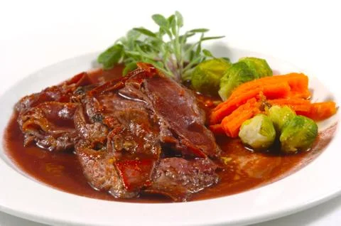 Prepared delicious meat Stock Photos