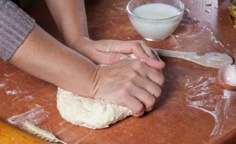 Prepared dough Stock-Fotos