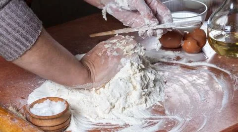 Prepared dough Foto stock