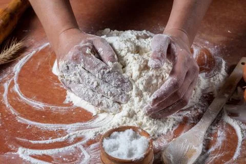 Prepared dough Stock Photos