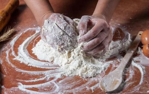 Prepared dough Stock Photos