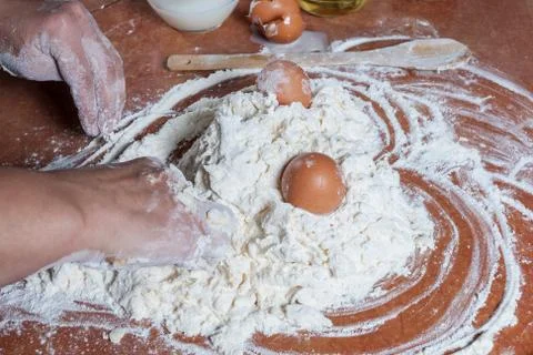 Prepared dough Foto stock