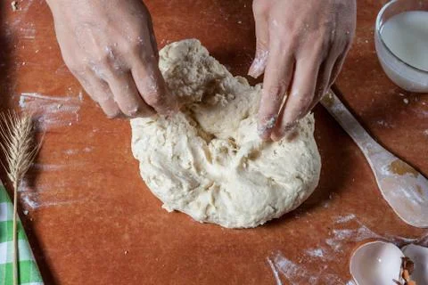 Prepared dough Stock-Fotos