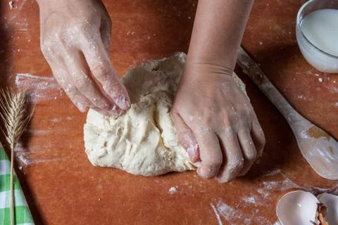 Prepared dough Foto stock