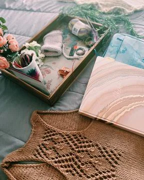 Prepared to knit Stock Photos