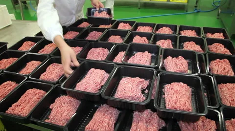 Prepared minced meat Video stock 42890176