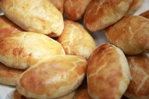 Prepared pies Stock Photos