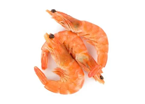 Prepared shrimp Foto stock