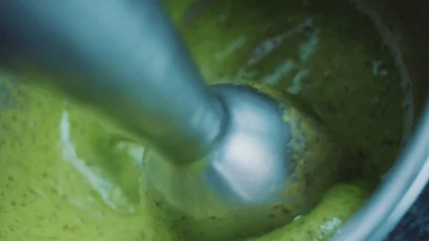 Prepares a sponge from the molecular kitchen Stock Footage 88711791