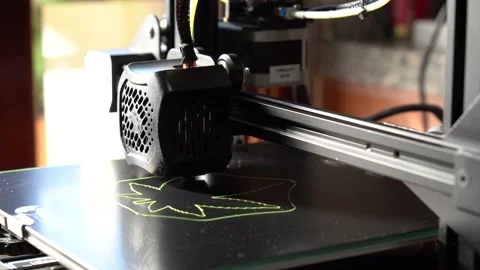 Preparing 3d printer for begging. Stock Footage 152033539