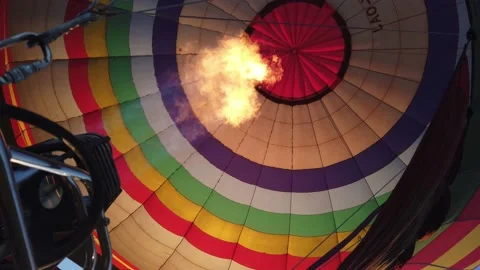 Preparing air balloons for the flight Stock Footage 144551734