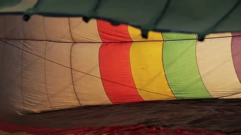 Preparing air balloons for the flight Video stock 144557526