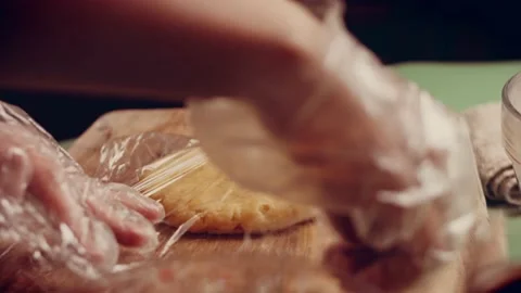 Preparing American flag mixed Berry Pie. Video transition effect Stock Footage 231861975