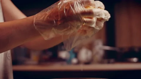 Preparing American flag mixed Berry Pie. Video transition effect Stock Footage 231862312