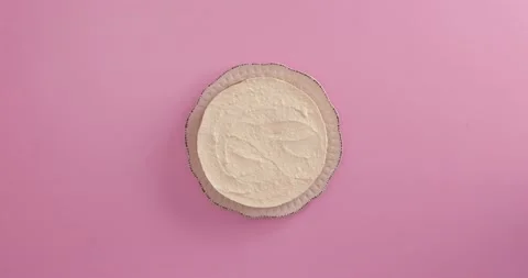 Preparing and serving a cheesecake Video stock 133819899