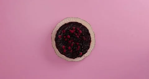 Preparing and serving a cheesecake Stock Footage 133820514