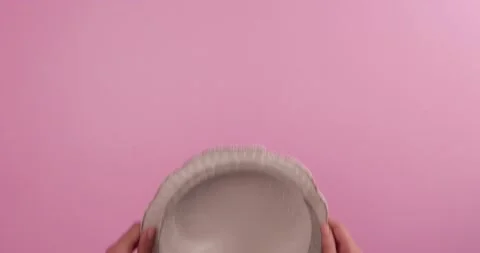 Preparing and serving a cheesecake Stock Footage 133820552