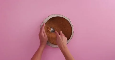 Preparing and serving a cheesecake Stock Footage 133821003