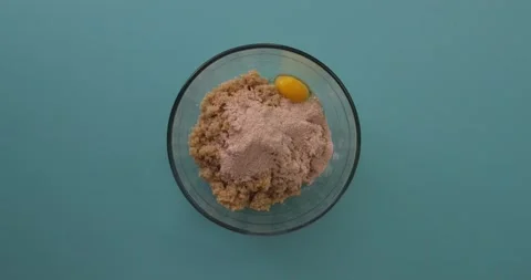 Preparing and serving quinoa burger Stock Footage 132145701