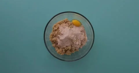 Preparing and serving quinoa burger Stock Footage 132145733